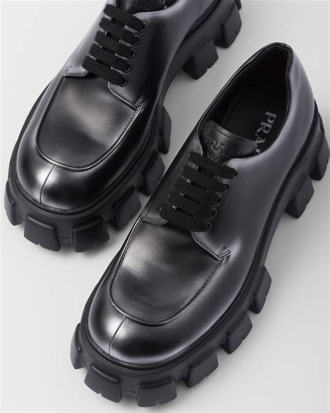 prada lace up leather casual shoes|prada shoes sneakers women's.